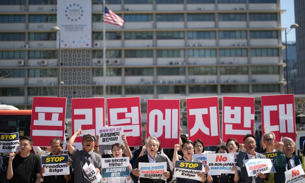 Japanese-South Korean-U.S. military drills off emerging strategic island spark North Korea's ire
